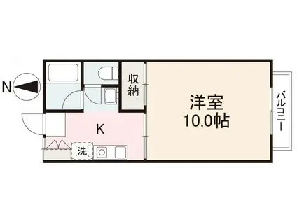 コンフォール西宝町(1K/1階)の間取り写真