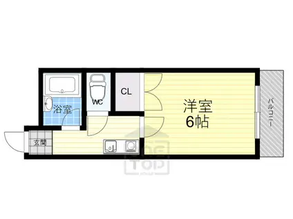 宮元12番館(1K/1階)の間取り写真