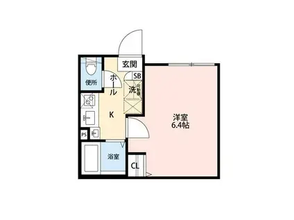 グランクオール富士見台(1K/2階)の間取り写真