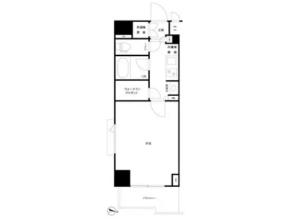 ルーブル市ヶ谷(1K/3階)の間取り写真