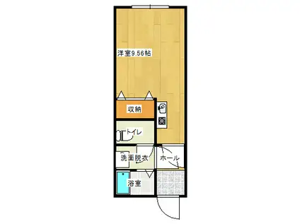 センタービレッジ我孫子(ワンルーム/2階)の間取り写真