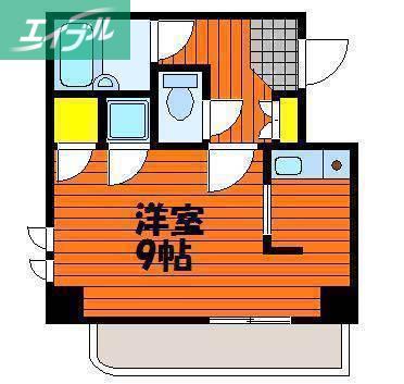ダイアパレス京町II(1K/5階)の間取り写真
