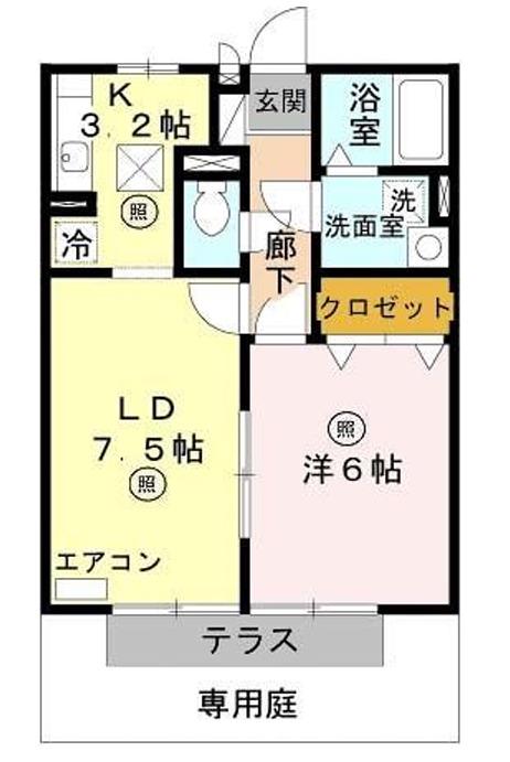 SOHAL-I(1LDK/1階)の間取り写真