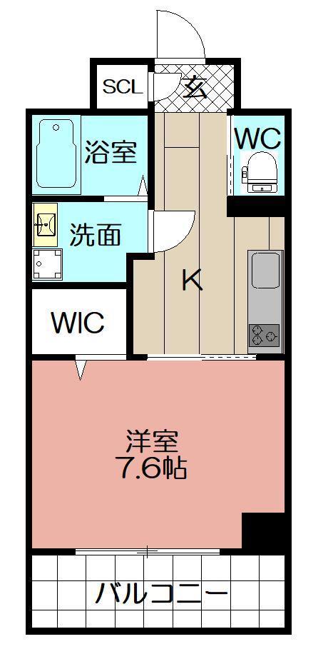 THE STAGE 中原(1K/4階)の間取り写真