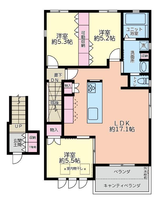 エルアージュ(3LDK/2階)の間取り写真