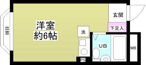 プラスム朝霞台(ワンルーム/3階)の間取り写真