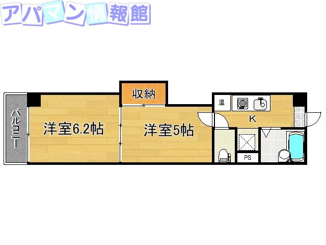 レジデンスカープ新潟(2K/7階)の間取り写真