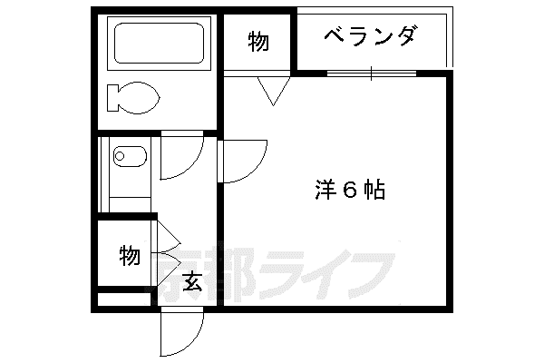 マンションTATSUMIYA(1K/2階)の間取り写真