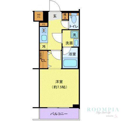 クレヴィスタ常盤台(1K/2階)の間取り写真