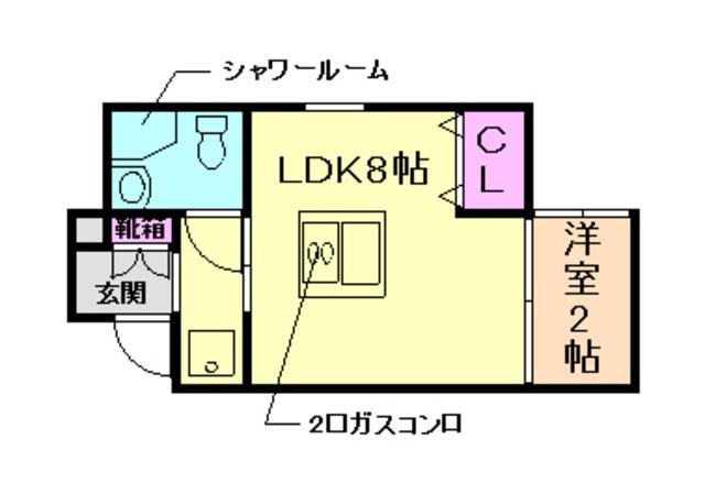 ステーションスクエアさくら通(1LDK/3階)の間取り写真