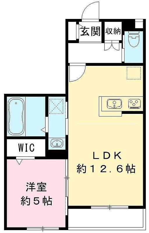 YOUR MAISON プレシャスコート鷺宮(1LDK/1階)の間取り写真