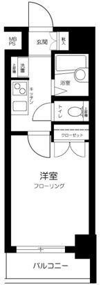 スカイコート笹塚駅前(1K/8階)の間取り写真