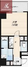 ARTIZA森ノ宮D.C(1K/6階)の間取り写真