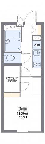 レオパレスシルバコート(1K/1階)の間取り写真