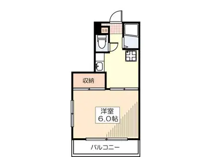 司ビル(1K/3階)の間取り写真