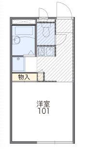 ルーチェ(1K/2階)の間取り写真