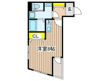 FIORE CASA・FUJISAWA(ワンルーム/3階)の間取り写真