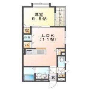パークTAKASHO(1LDK/3階)の間取り写真