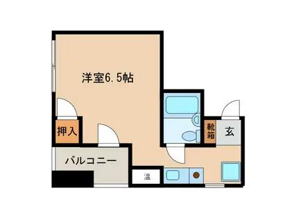 ハイライズ・イン・チトセ(1K/7階)の間取り写真