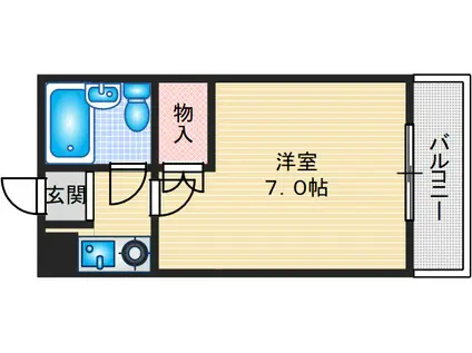 ファーストハイム(1K/2階)の間取り写真