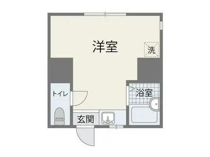 ウエストフィル 302(ワンルーム/3階)の間取り写真