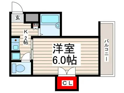 第3豊栄ビル(1K/2階)の間取り写真