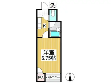 メゾン松南(1K/3階)の間取り写真