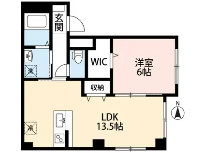 メゾン プリマベーラ(1LDK/1階)の間取り写真