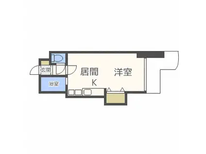 MARQUEE SAPPORO(1DK/5階)の間取り写真