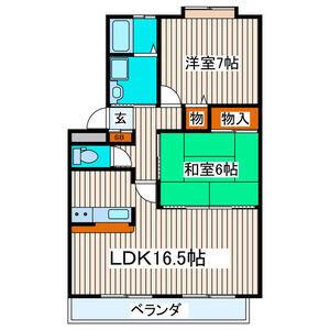 コージィコート壱番館(2LDK/1階)の間取り写真