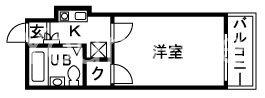 アーバンコート辻堂(1K/2階)の間取り写真