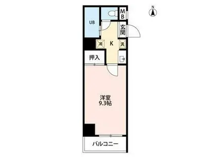 マザック新栄(1K/9階)の間取り写真