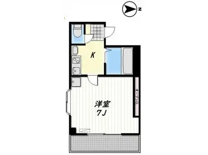 MILLET(1K/3階)の間取り写真