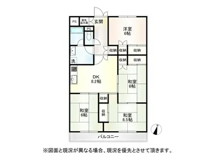 人形町ハイム(4DK/2階)の間取り写真