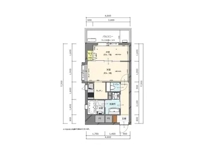 リントン亀戸(1DK/5階)の間取り写真