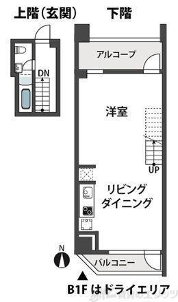 ベルニーニ南森町(1LDK/4階)の間取り写真