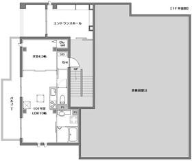 EMINARE(1LDK/1階)の間取り写真