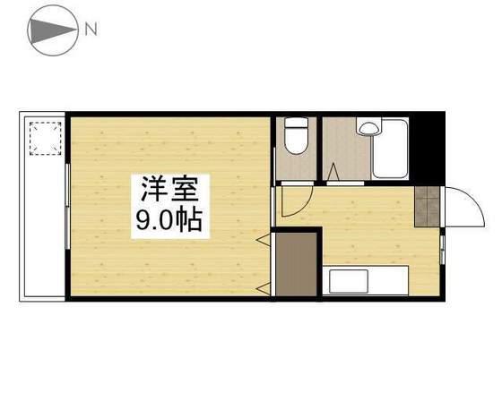 ラ・メール神田(1K/3階)の間取り写真