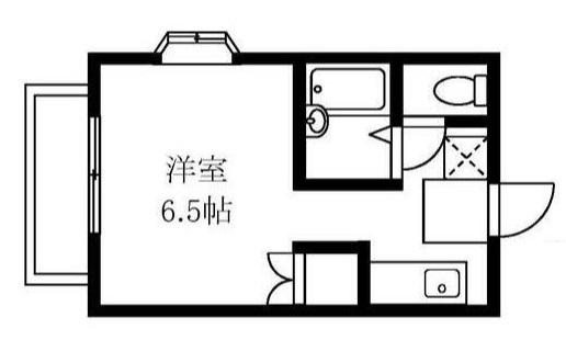 ベルグラン東玉川(ワンルーム/2階)の間取り写真