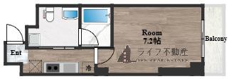 第7美和マンション(1K/5階)の間取り写真