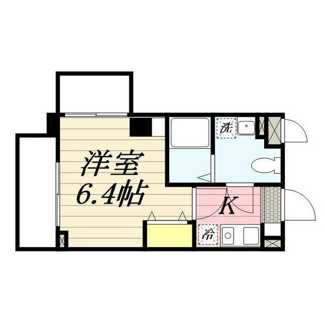 レスポワール・多摩川(1K/3階)の間取り写真