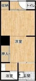 青葉荘(1K/2階)の間取り写真