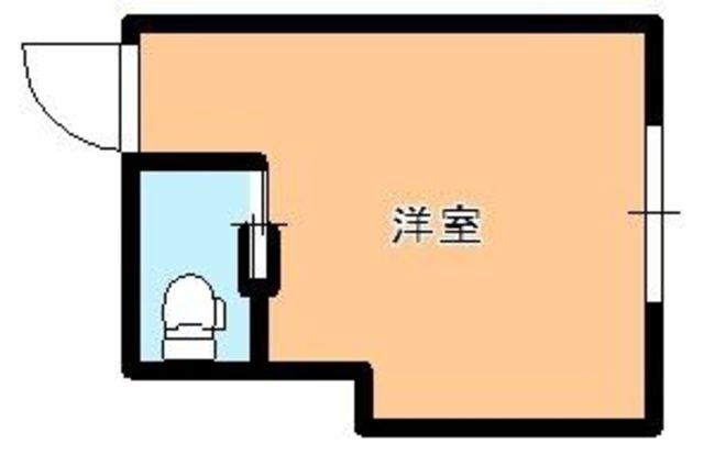 ロータリー大和(ワンルーム/6階)の間取り写真