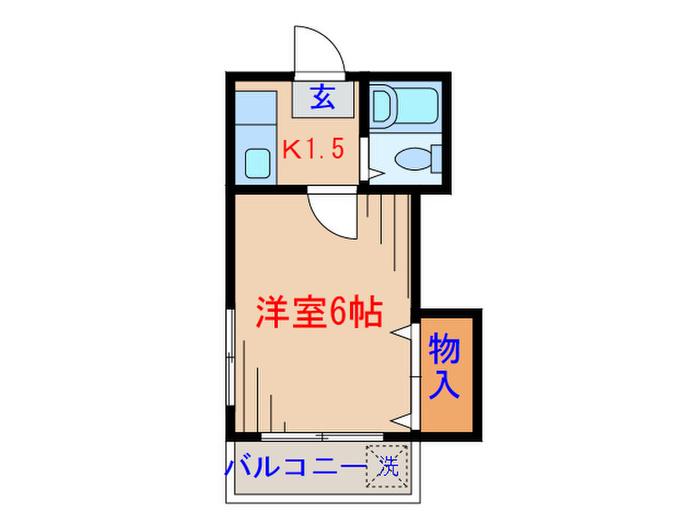 メゾンエトワーレ(1K/3階)の間取り写真