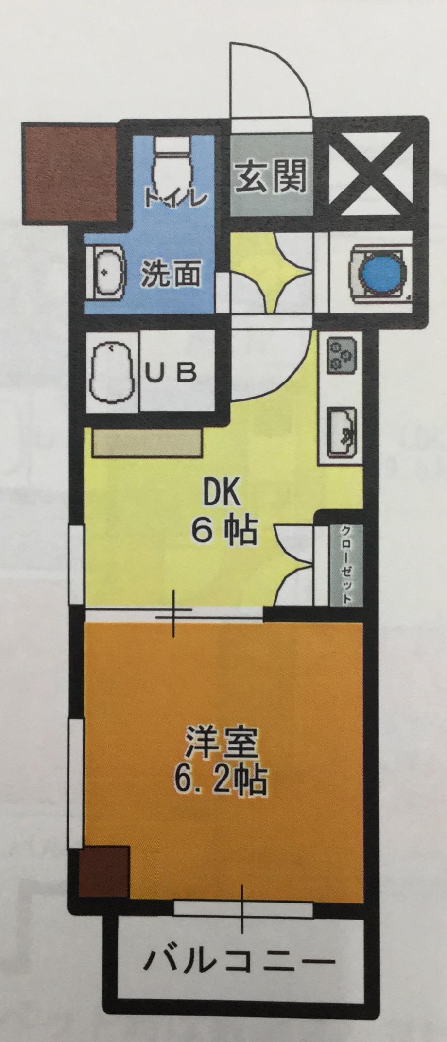 グランドパレスNS-77(1DK/2階)の間取り写真