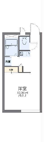 レオパレス西中根公園(1K/2階)の間取り写真