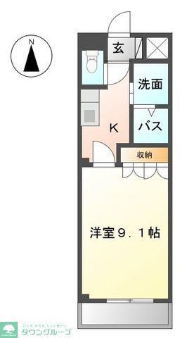 ラ クローン(1K/2階)の間取り写真