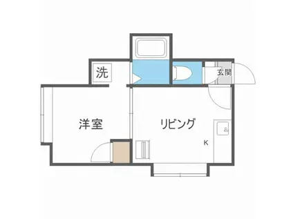 ステージ澄川II(1DK/3階)の間取り写真