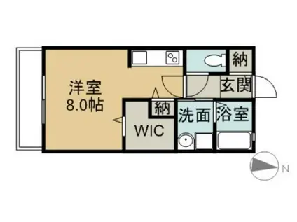 セレマメゾンII(1K/1階)の間取り写真