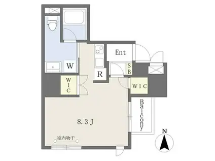 コンフォートささしまライブ(ワンルーム/4階)の間取り写真